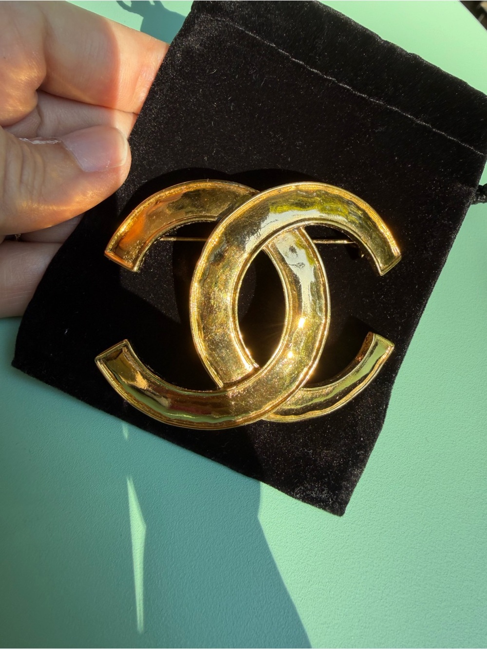 Vintage Chanel CC Brooch
